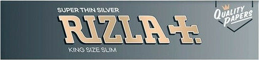 Rizla Super Thin Silver Cigarette Rolling Papers Slim King Size 32 sheets 1pcs