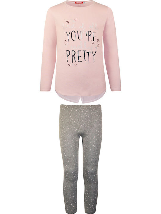 Energiers Kids Set with Pink Leggings 2 Pieces