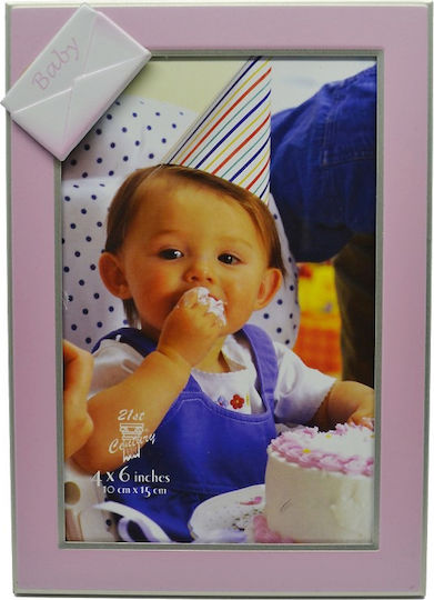 Ankor Baby Cadru de poze pentru copii Rama foto Metalic Roz 13x18cm