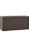 vidaXL Polypropylene Outdoor Storage Box 290lt Brown 116x44x55cm