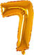 Balloon Foil Number 7 Gold 32cm