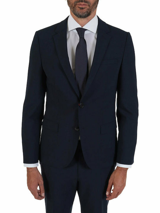 Harvey 202 Men's Winter Suit Jacket Slim Fit Navy Blue