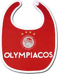 Olympiacos Fabric Baby Bib with Hoop & Loop Fastener