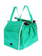 Folding Shopping Bags with Cart Attachment - 2 pcs | Plastic, Polyester