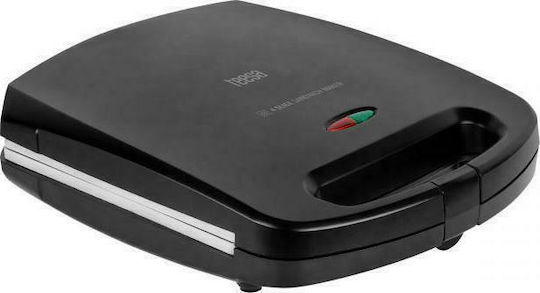 Teesa Sandwich Maker cu Plăci Ceramice pentru for 4 Sandwiches Sandvișuri 1500W Neagră