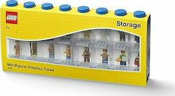 Lego Kids Plastic Toy Storage Box Display Case 16 Blue