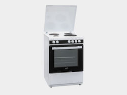 Winstar Ελεύθερη με Εμαγιέ Εστίες Λευκή WSTFS6519 Winstar Ελεύθερη με Εμαγιέ Εστίες Λευκή WSTFS6519