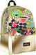 Hallmark Folk Schulranzen Rucksack Junior High-High School Mehrfarbig mit Flaschenhalter