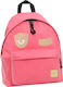 Lyc Sac The Drop Eyes Pink Σχολική Τσάντα Πλάτης Γυμνασίου - Λυκείου Ροζ 24lt