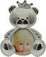 Ankor Ankor Kinder Fotorahmen Versilbert in Silber Farbe 9x9cm