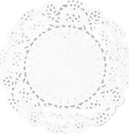 Paperpack Net Dolly Place Mats White Lace 16.5cm 10pcs