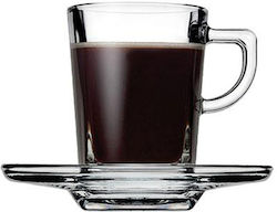 Espiel Carre Glass Espresso Cup Set 75ml Transparent 6pcs