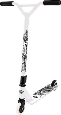 Street Surfing Kids 2-Wheel Freestyle Scooter Stunt Scooter Torpedo Armour White