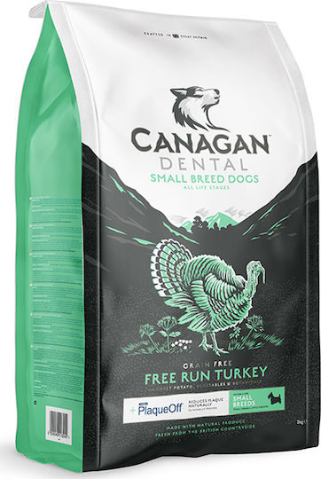 Canagan Free Run Turkey Dental 6kg Dry Food for Small Breed Dogs with Turkey