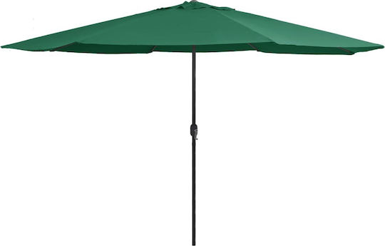 Umbrelă Rotundă Metalică Verde Ø4m