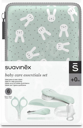 Suavinex Set de îngrijire pentru bebeluși Hygge Rabbit Green 7buc