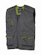 Delta Plus M6GIL Safety Vest Gray M6GILGR / Green