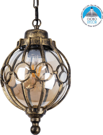 GloboStar Etoile Pendant Light Honey 18x27cm GloboStar Etoile Pendant Light Honey 18x27cm