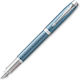 Parker Writing Pen Medium Blue made of Aluminum with Blue Ink