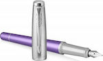 Parker Fountain Pen Medium Purple of Aluminum