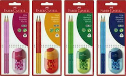 Faber-Castell Grip Set de 3 Creioane B (Culori diverse)