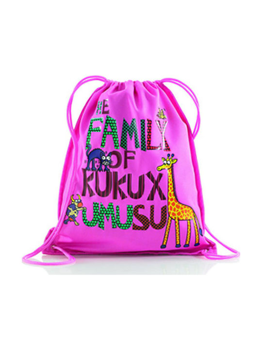 Kukuxumusu Family Kinder Rucksack Beuteltasche Fuchsie 35cmx42cmcm