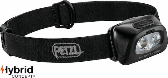 Petzl Επαναφορτιζόμενος Φακός Κεφαλής LED Αδιάβροχος IPX4 με Μέγιστη Φωτεινότητα 350lm Tactikka Black