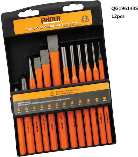 Finder Drilling Set 196143 Hand Tool Set 12pcs