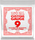 Ernie Ball Corzi Oțel Individuale 6buc pentru Chitară acustică / Chitară electrică Custom Gauge Plain .009" P01009