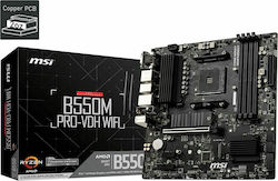 MSI B550M Pro-VDH WIFI Motherboard Micro ATX with AMD AM4 Socket