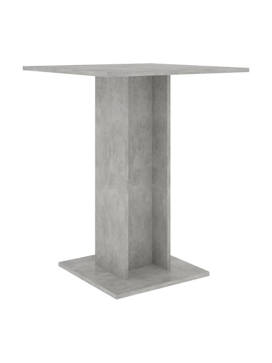 Table Kitchen Wooden Gray 60x60x75cm