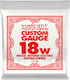 Ernie Ball Custom Gauge Single Strings Nickel Wound Electric Guitar 6 Pieces 18