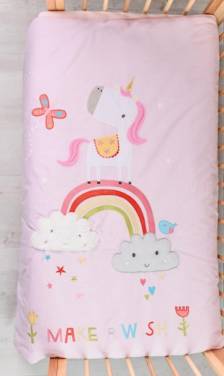 Bizzi Growin Rainbows and Unicorns Ροζ 100x120cm BG001