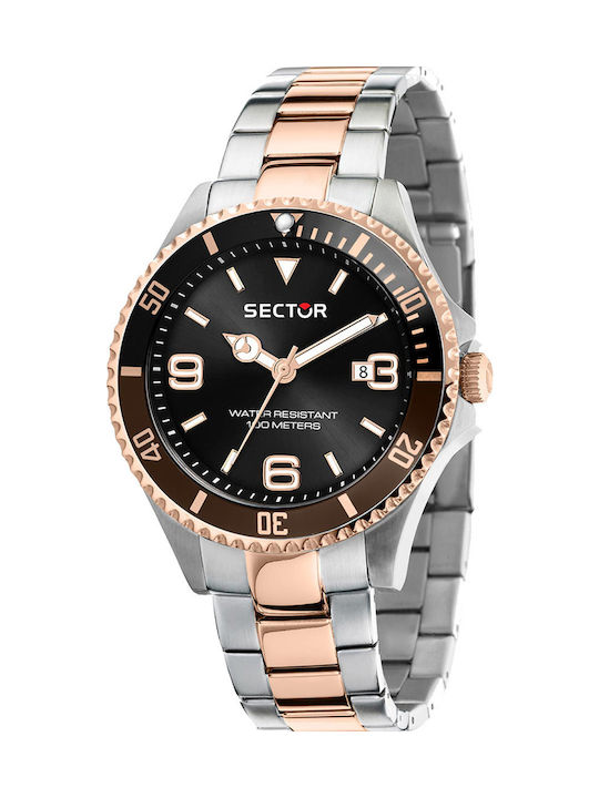Sector Watch Battery with Silver Metal Bracelet R3253161019