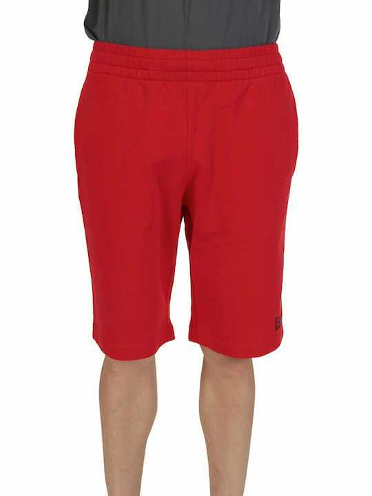 Emporio Armani Men's Sports Monochrome Shorts Red