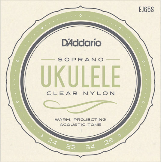 Daddario Set of Nylon Strings for Ukulele Pro-Arté Nylon Ukulele Soprano 24 - 32"
