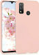 KWmobile Umschlag Rückseite Silikon Rose Gold (...