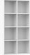 Bookcase White 66x30x130cm