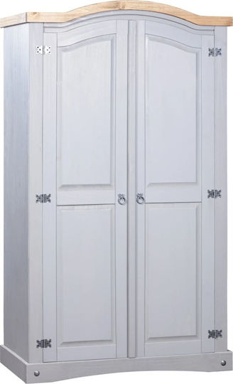 Doppeltür Kleiderschrank Corona Gray 101x52x170cm
