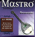 Mastro Set of Nickel Wound Strings for Bouzouki 8-string Bouzouki 11 - 28"