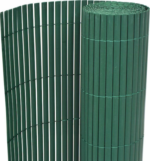 vidaXL Gartenzaun beidseitig Bambuszaun Kunststoff mit Ganzes Schilf 1.5x3m