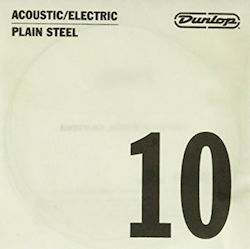 Dunlop Single Steel String for Acoustic Guitar / Electric Guitar Single Plain .010"