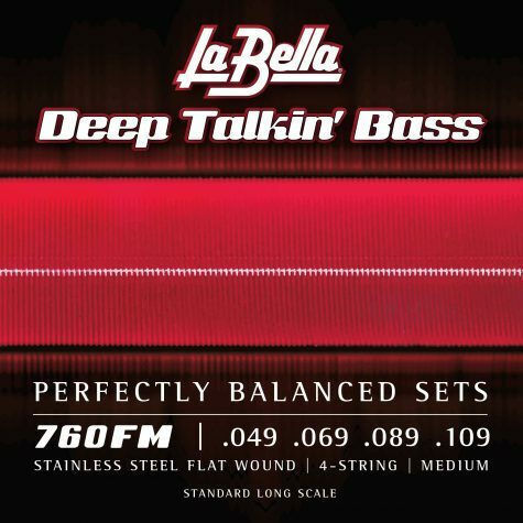 La Bella Deep Talkin' Bass Flats Μονές Χορδές Stainless Steel Μπάσου 4τμχ Medium