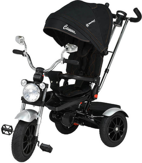 Bebe Stars 360° Chopper Μετατρεπόμενο με Χειρολαβή Γονέα για 9 Μηνών Μαύρο
