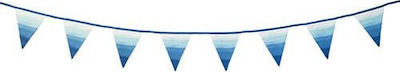 Fabric Garland Blue - White