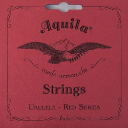 Aquila Set of Nylgut Strings for Ukulele Red Series Concert Ukulele