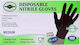 THalassinos Extra Strong Nitrile Disposable Gloves Without Powder Nitrile Examination Gloves Powder Free Black 100pcs