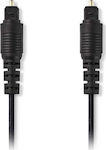 Nedis Optical Audio Cable TOS male - TOS male Μαύρο 2m (CAGB25000BK20)