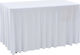 vidaXL Κάλυμμα Τραπεζιού Λευκό 183x74cm 2τμχ