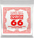 Ernie Ball Custom Gauge Μονές Χορδές Nickel Wound Ηλεκτρικής Κιθάρας 3τμχ 66"